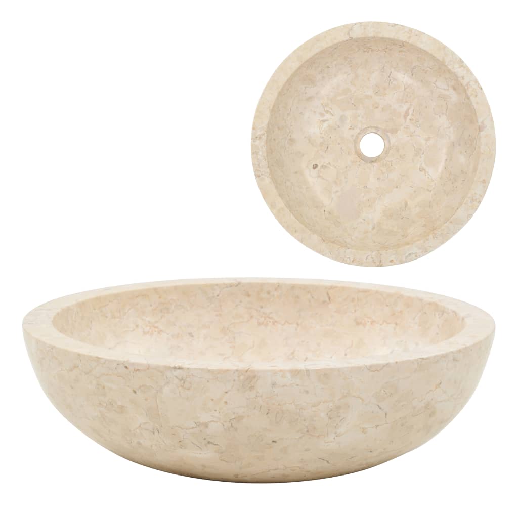 Sink 40x12 cm Marble Cream - Millennium Furniture