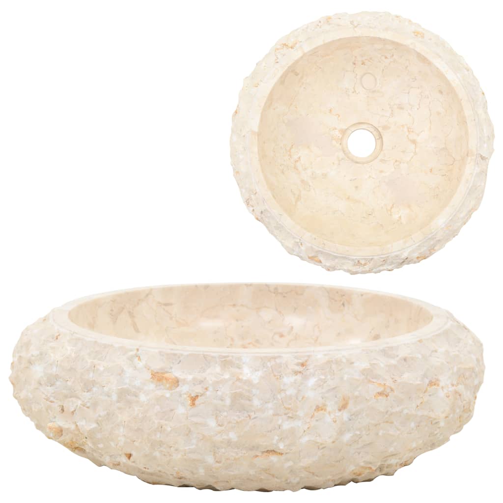 Sink 40x12 cm Marble Cream - R and M Furniture