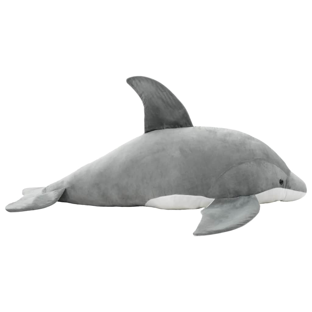 Dolphin Cuddly Toy Plush Grey - Merlin Deals
