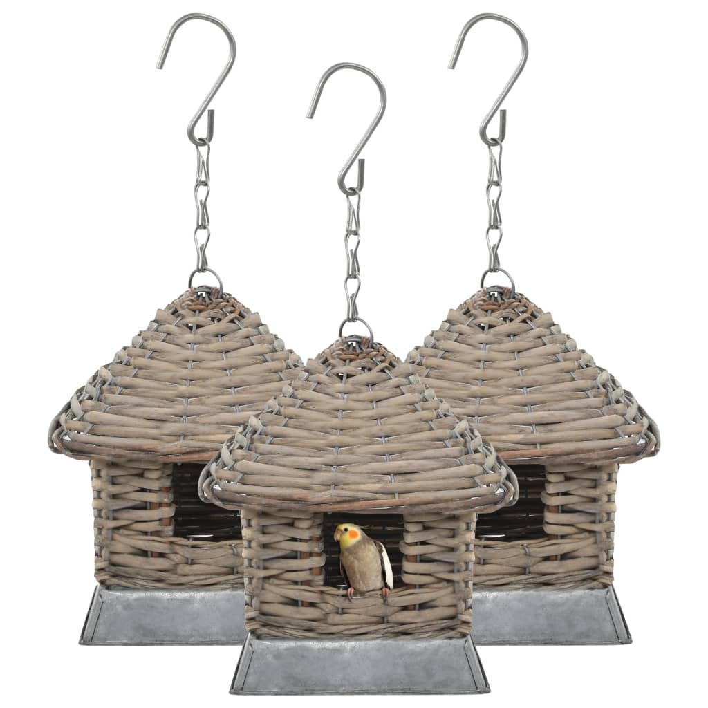 Bird Houses 3 pcs Wicker - R and M Furniture