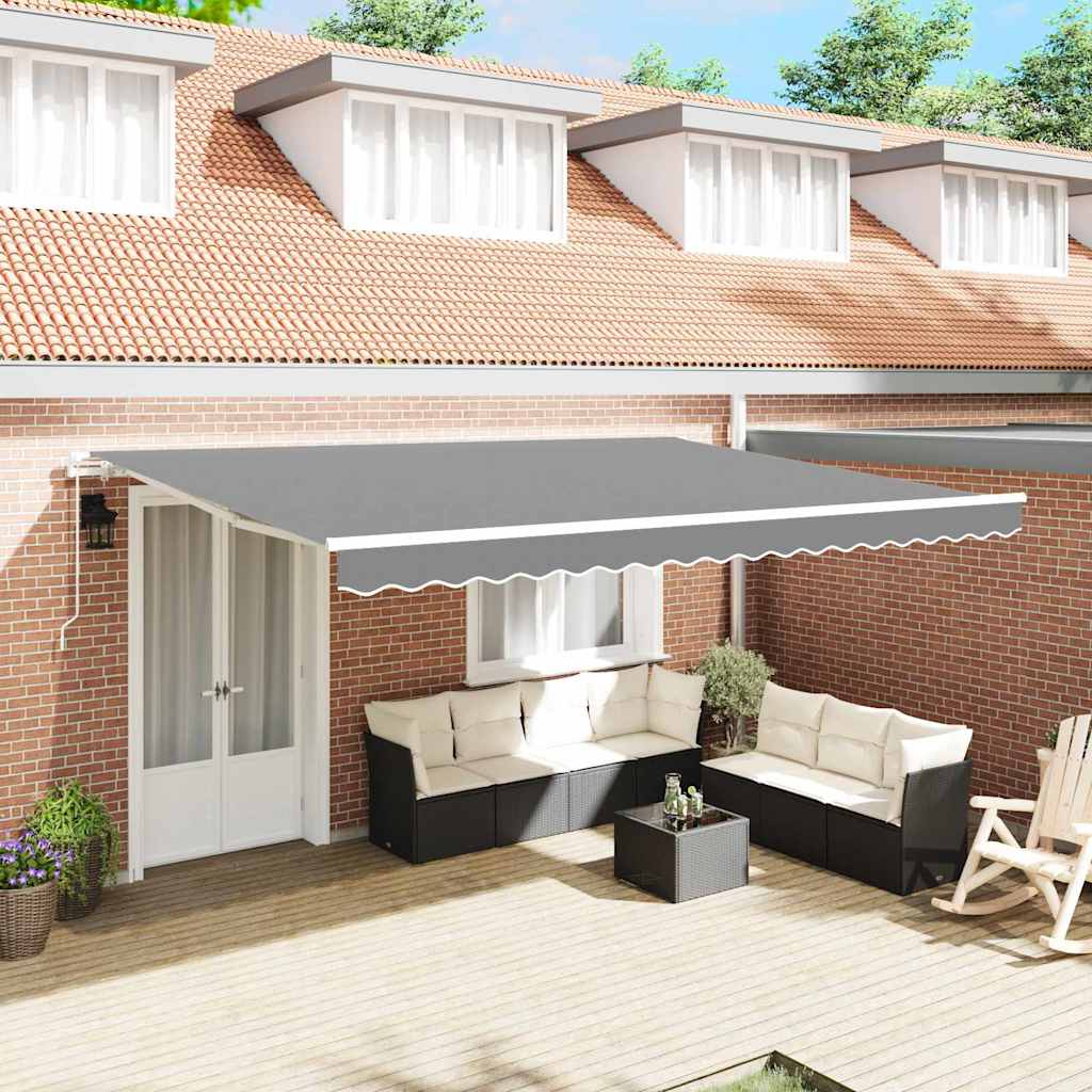 VIHAM Awning Frame Manual 450x300 cm Aluminium - White - Design Hut