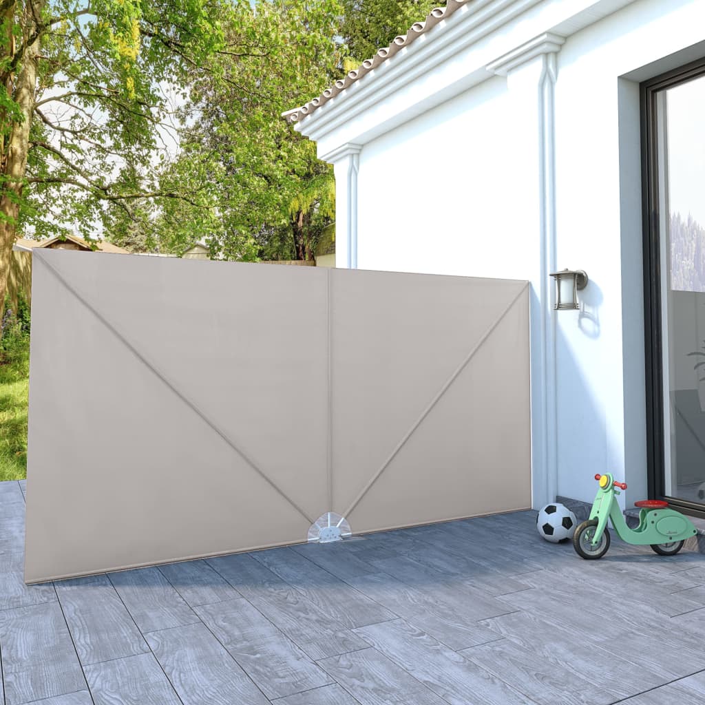 Collapsible Terrace Side Awning Cream 400x200 cm - Tyrell & Tyrell