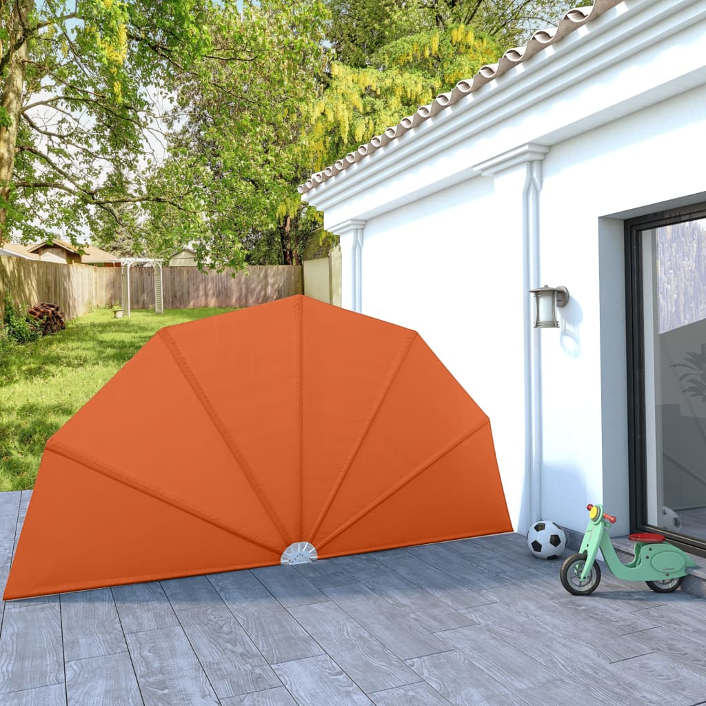 Collapsible Terrace Side Awning Terracotta 200 cm - R and M Furniture