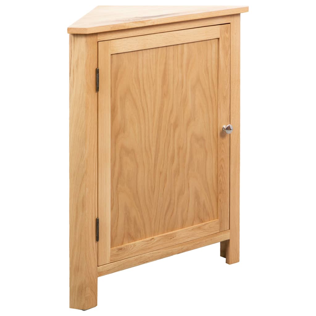 Corner Cabinet 59x45x80 cm Solid Oak Wood - The Home Maker