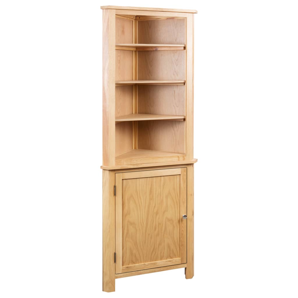 Corner Cabinet 59x36x180 cm Solid Oak Wood - Tyrell & Tyrell