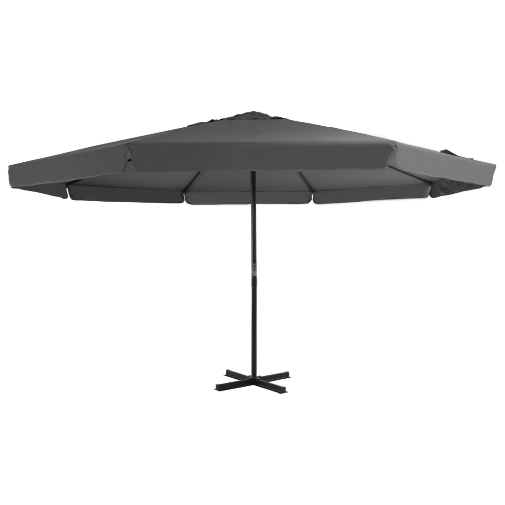 Outdoor Parasol with Aluminium Pole 500 cm Anthracite - The Home Maker