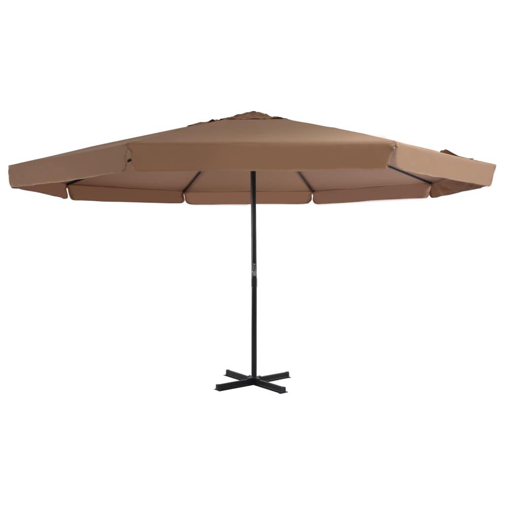 Outdoor Parasol with Aluminium Pole 500 cm Taupe - Sid & Sam