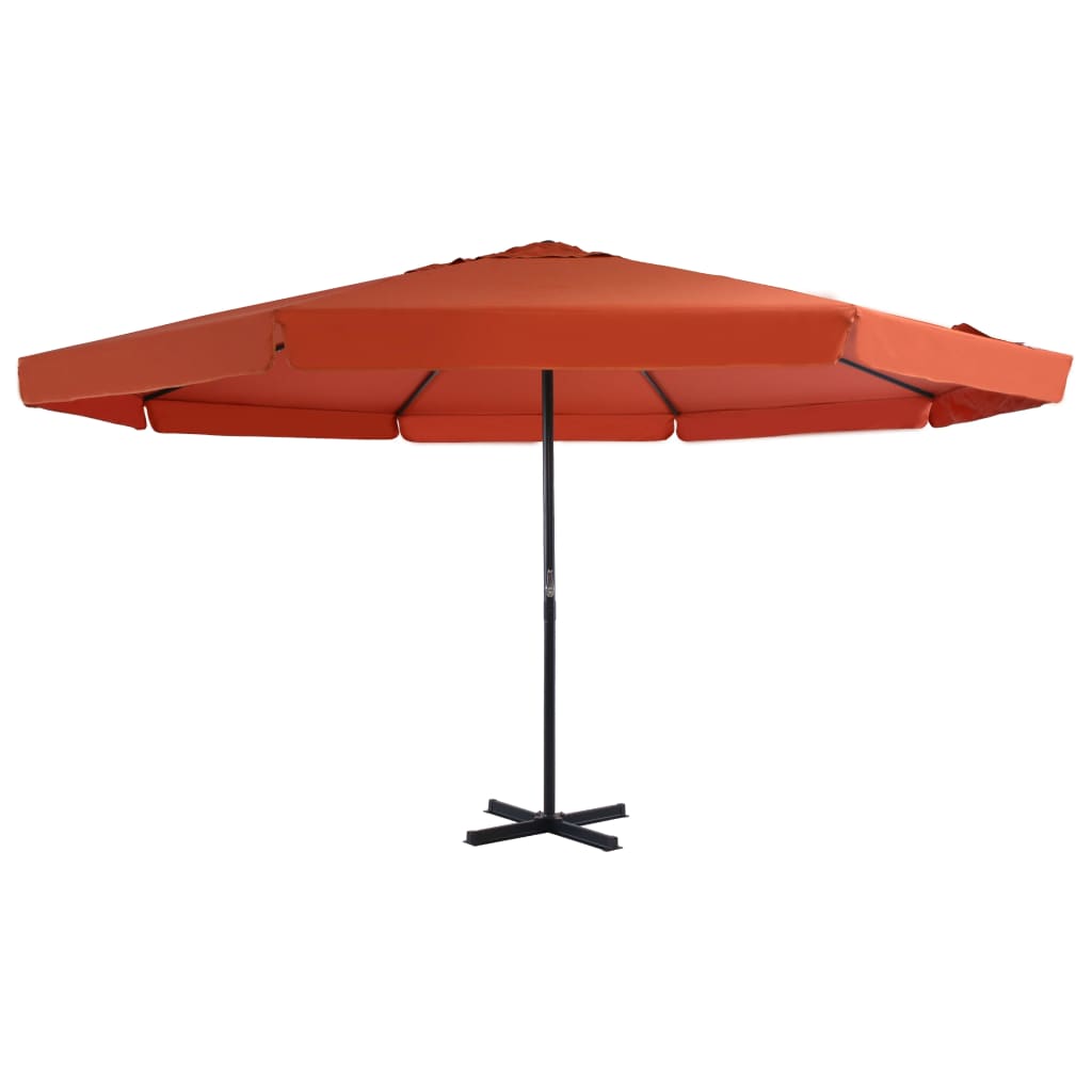 Outdoor Parasol with Aluminium Pole 500 cm Terracotta - Merkel Designers