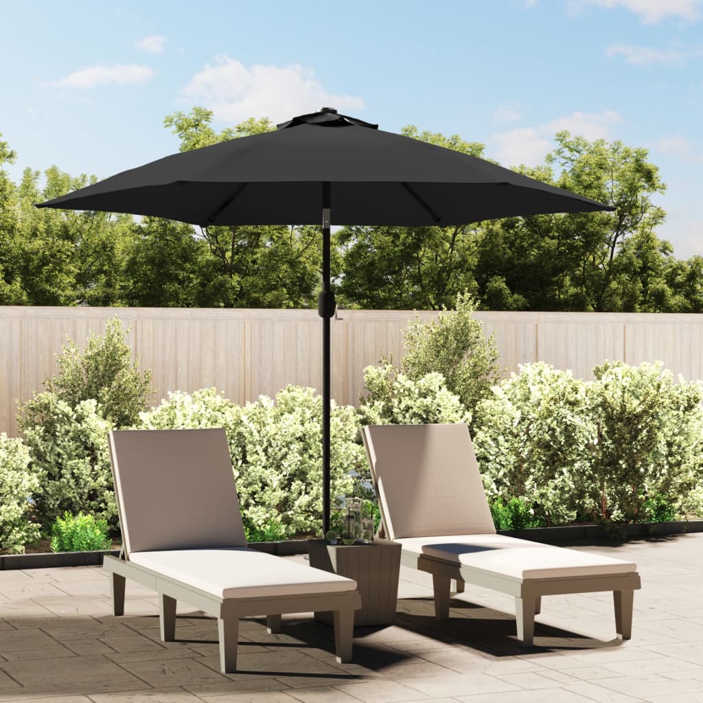 Outdoor Parasol with Metal Pole 300 cm Anthracite - Design Hut