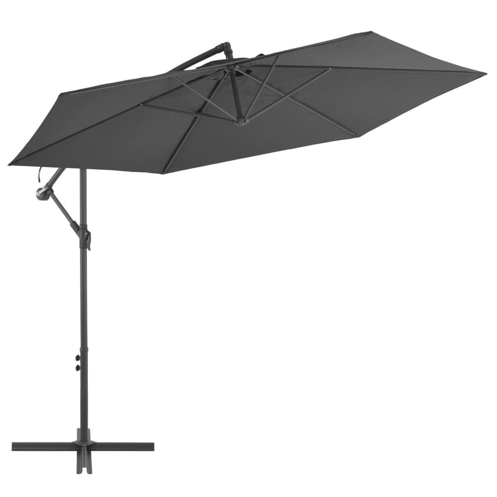 Cantilever Umbrella with Aluminium Pole 300 cm Anthracite - All Things Good