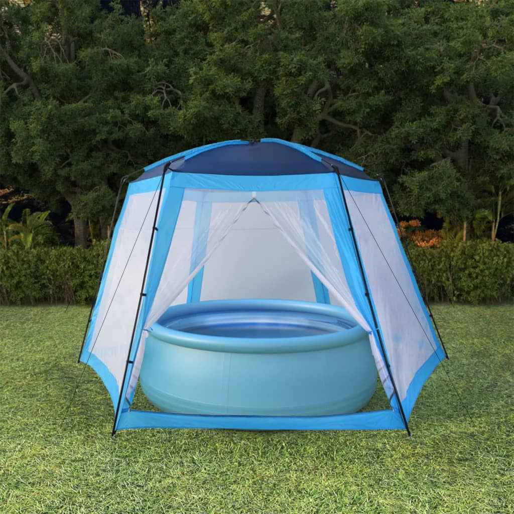 Pool Tent Fabric 500x433x250 cm Blue - Tyrell & Tyrell