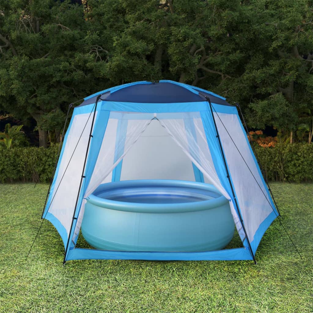 Pool Tent Fabric 590x520x250 cm Blue - Sid & Sam