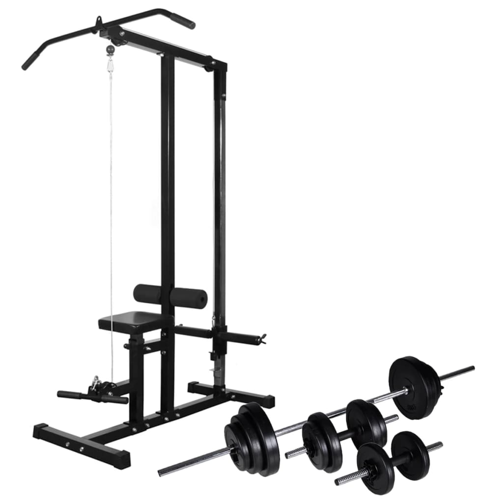 Power Tower with Barbell and Dumbbell Set 30.5 kg - Tyrell & Tyrell