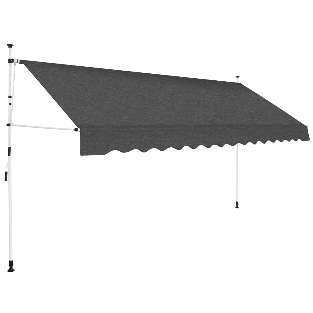 Manual Retractable Awning 400 cm Anthracite - Sid & Sam