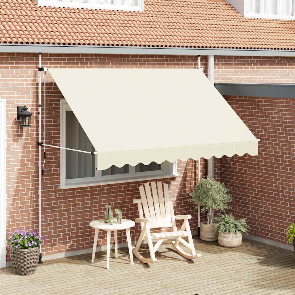 Manual Retractable Awning 300 cm Cream - Merlin Deals