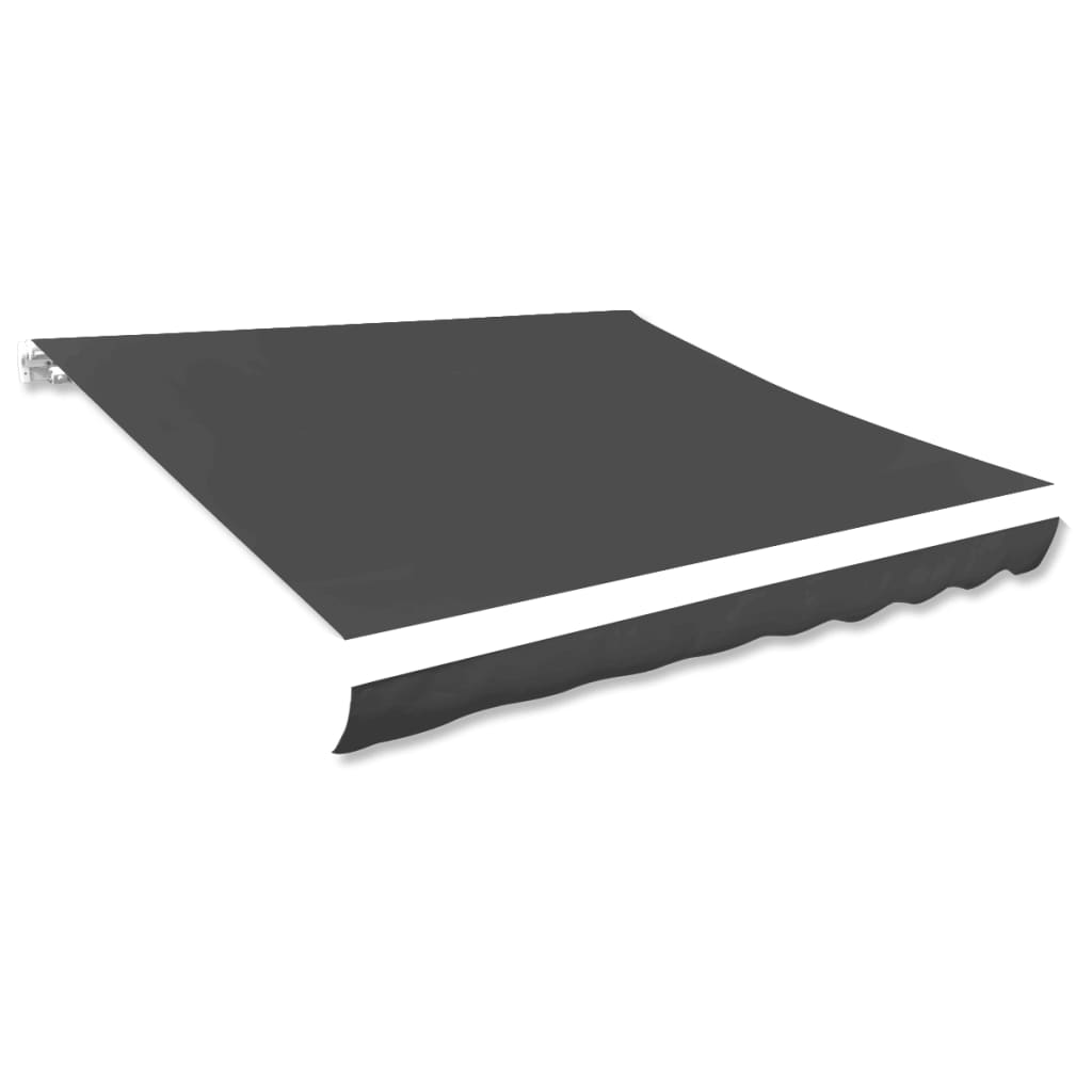 Awning Top Sunshade Canvas Anthracite 350x250 cm - Decor Base