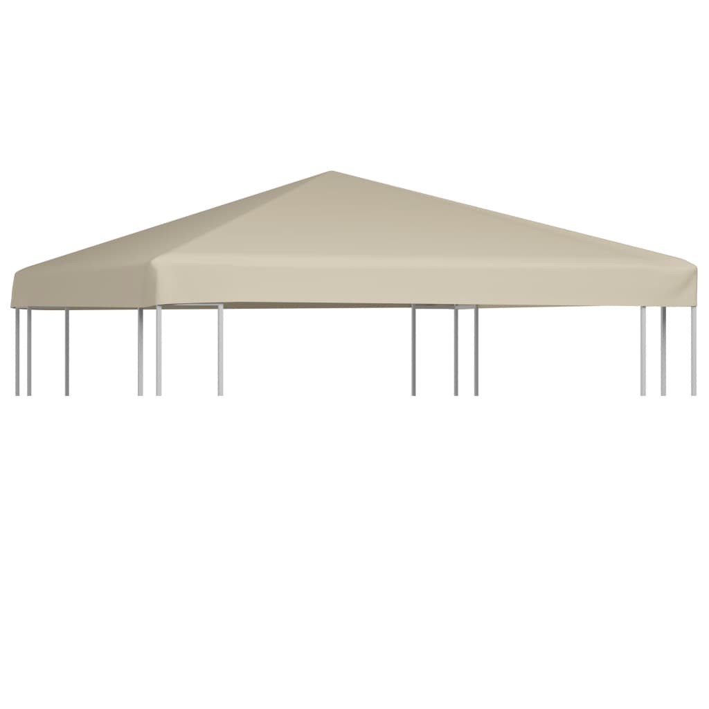 Gazebo Top Cover 310 g/m2 3x3 m Beige - Unbeatable Bargains