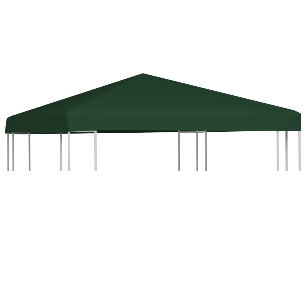 Gazebo Top Cover 310 g/m2 3x3 m Green - Decor Base