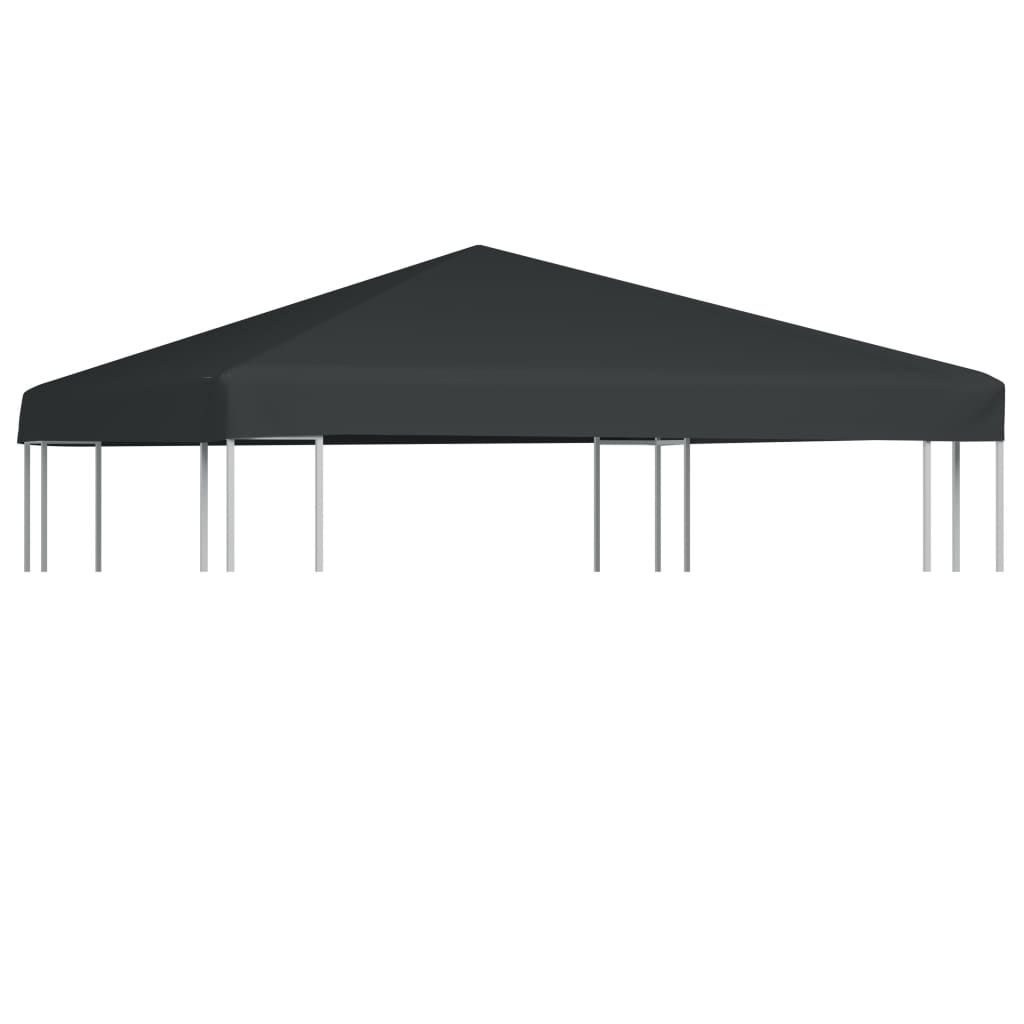 Gazebo Top Cover 310 g/m2 3x3 m Grey - R and M Furniture