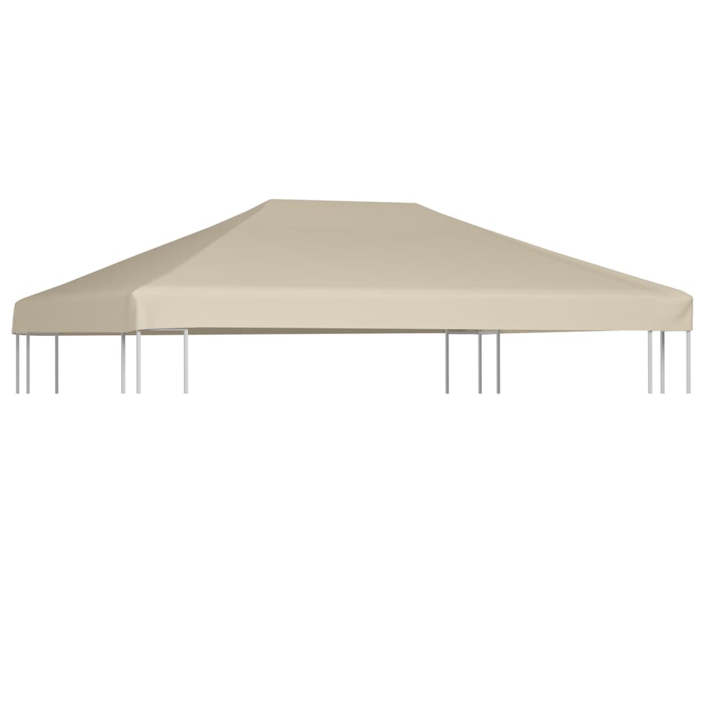 Gazebo Top Cover 310 g/m2 4x3 m Beige - Unbeatable Bargains