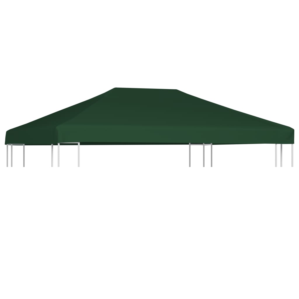 Gazebo Top Cover 310 g/m2 4x3 m Green - Decor Base