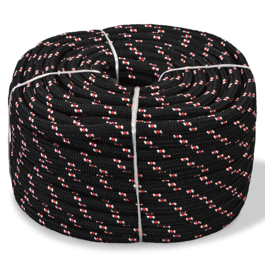 Marine Rope Polypropylene 12 mm 250 m Black - Merkel Designers