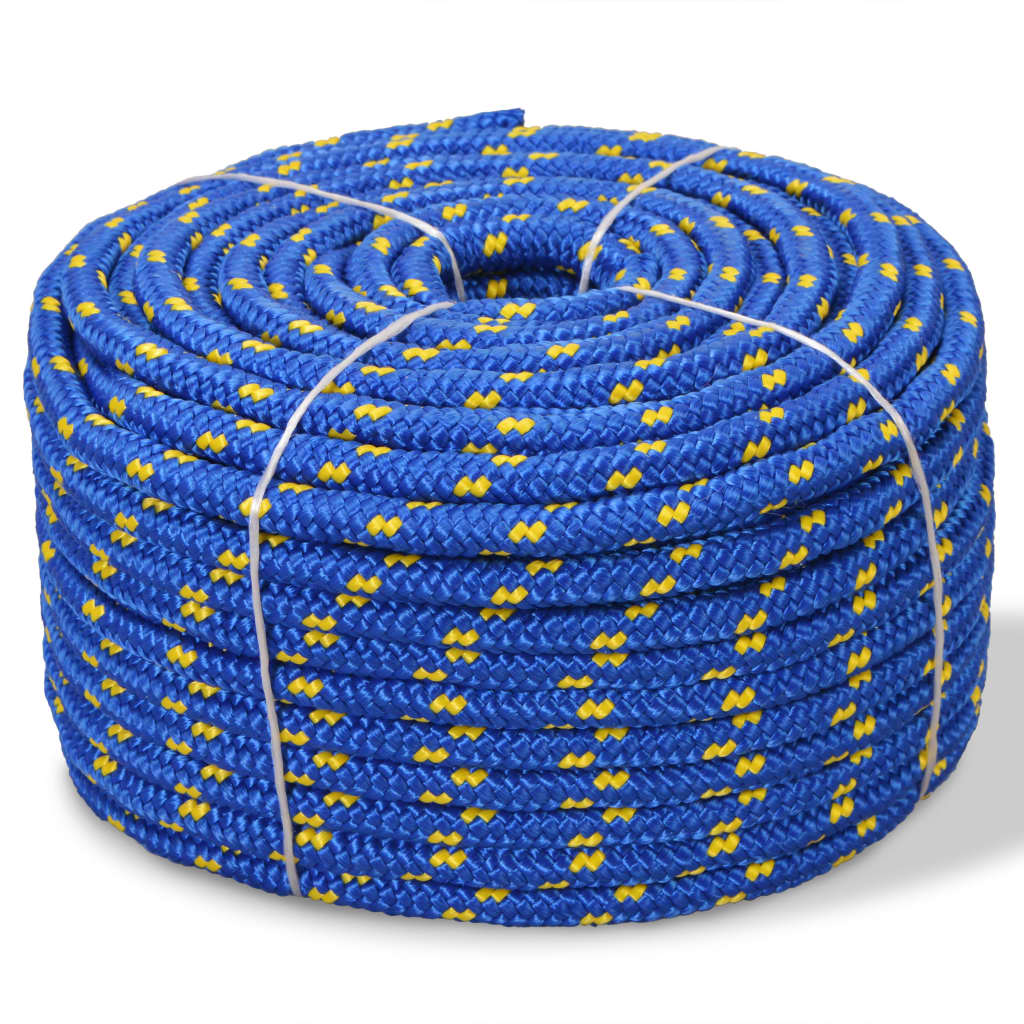 Marine Rope Polypropylene 10 mm 250 m Blue - Sid & Sam