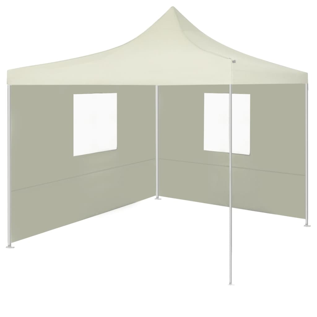 Foldable Tent with 2 Walls 3x3 m Cream - Discount Dealers