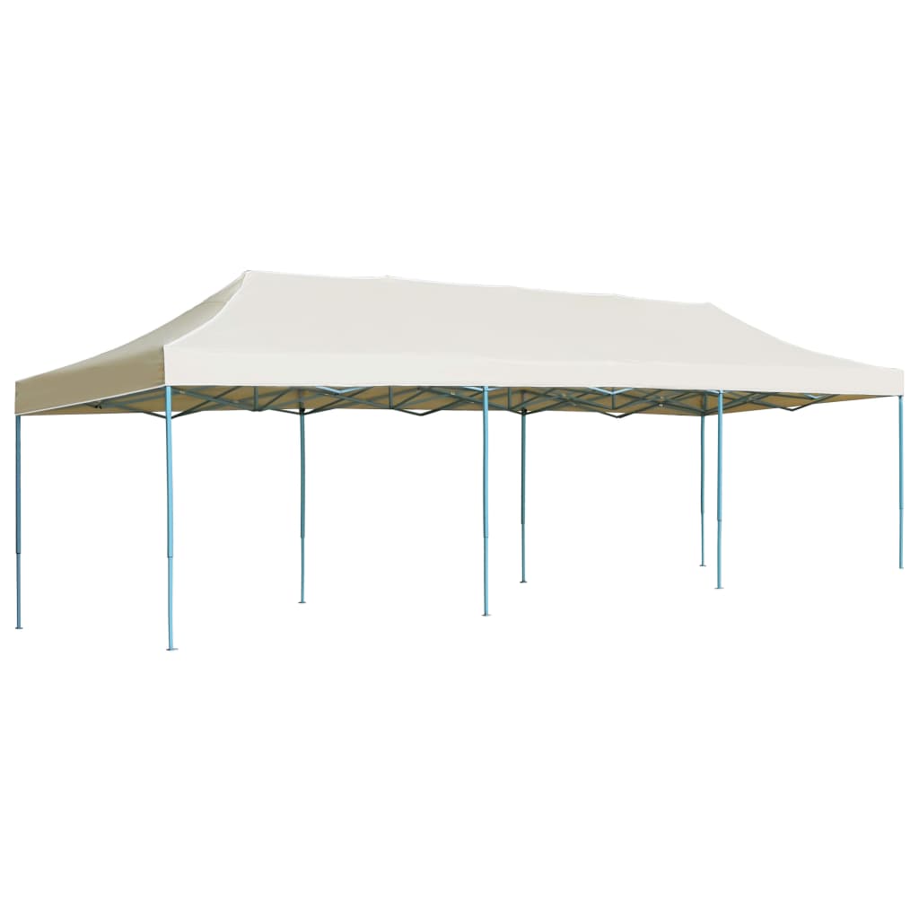Folding Pop-up Party Tent 3x9 m Cream - Style and Chic