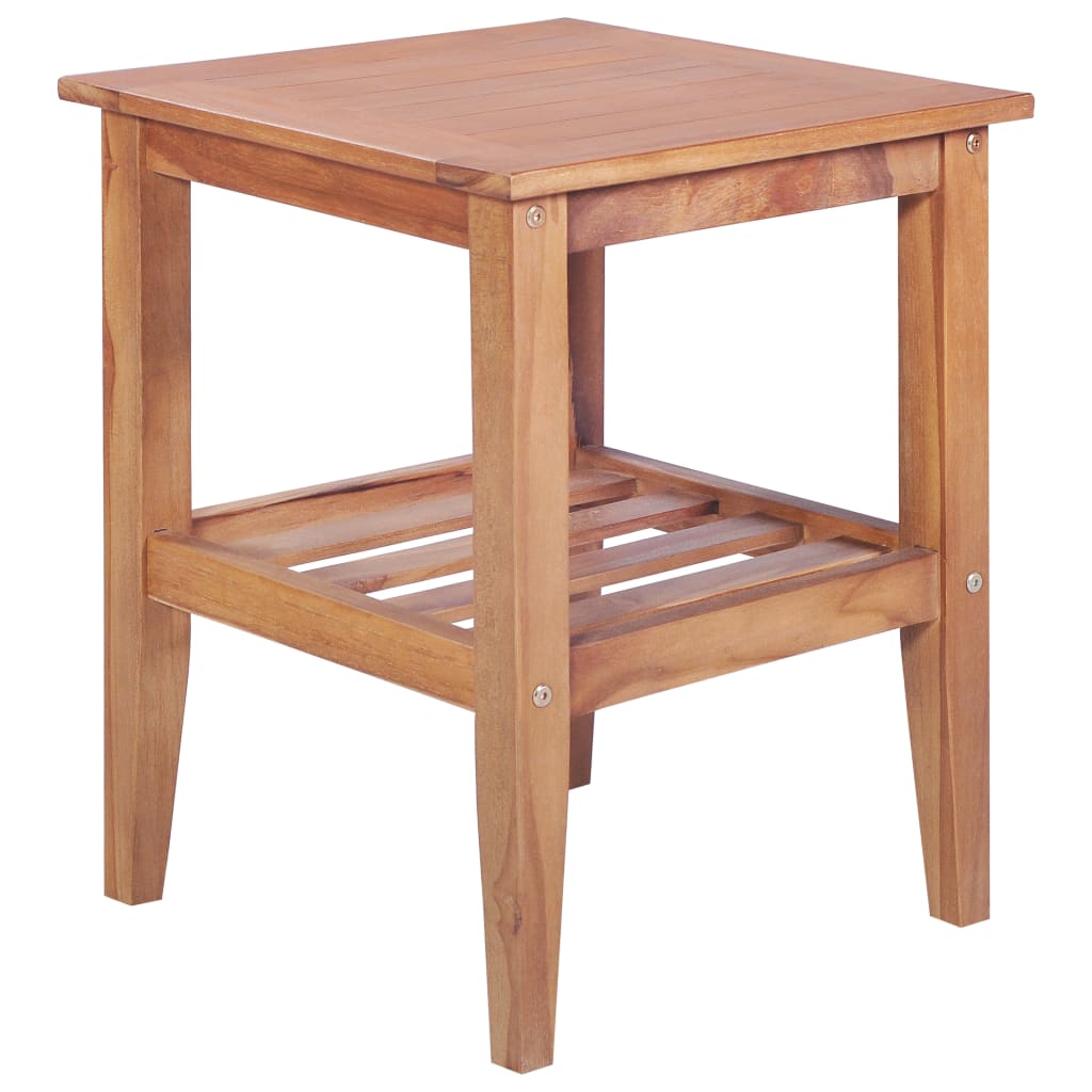 Coffee Table 40x40x50 cm Square Solid Teak - Casper Homes