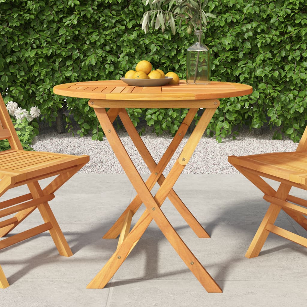 Folding Garden Table 85x76 cm Solid Teak Wood - Tyrell & Tyrell