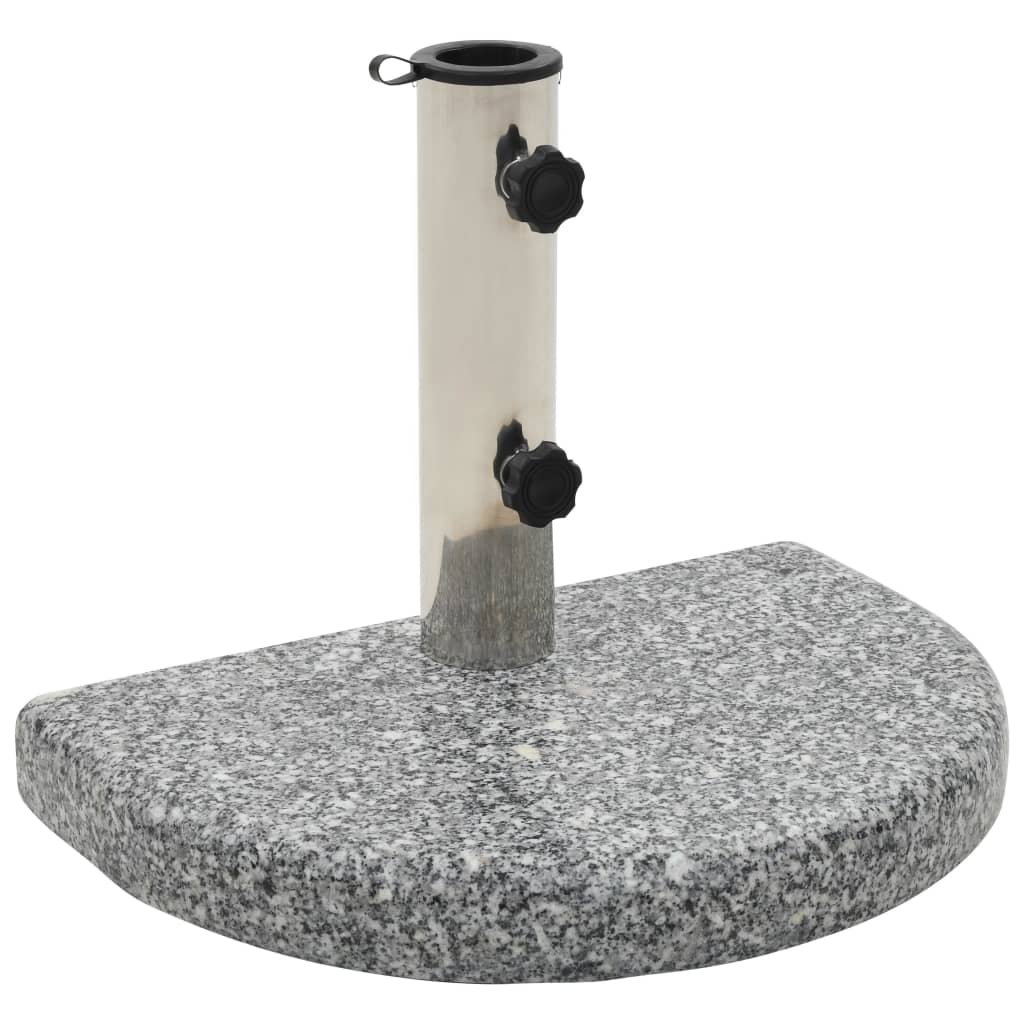 Parasol Base Granite 10 kg Curved Grey - Millennium Furniture