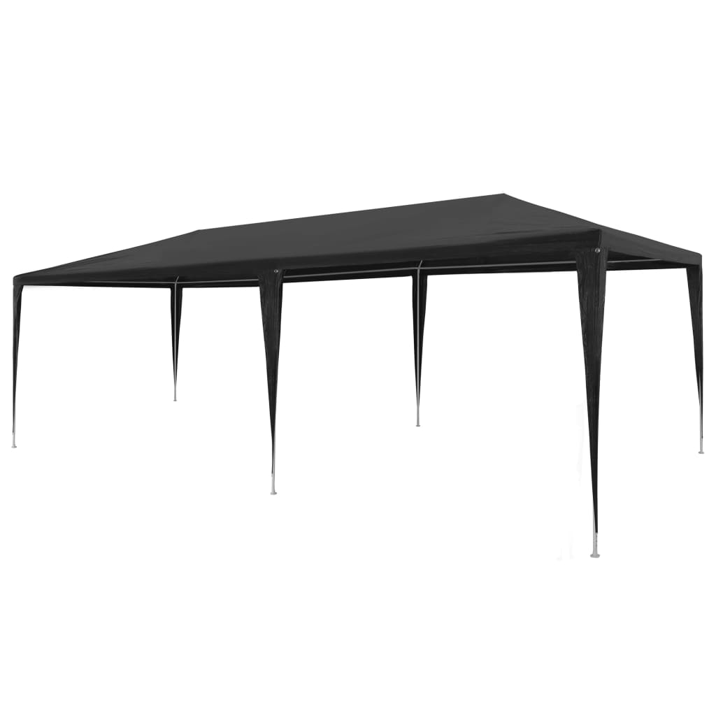 Party Tent 3x6 m PE Anthracite - R and M Furniture