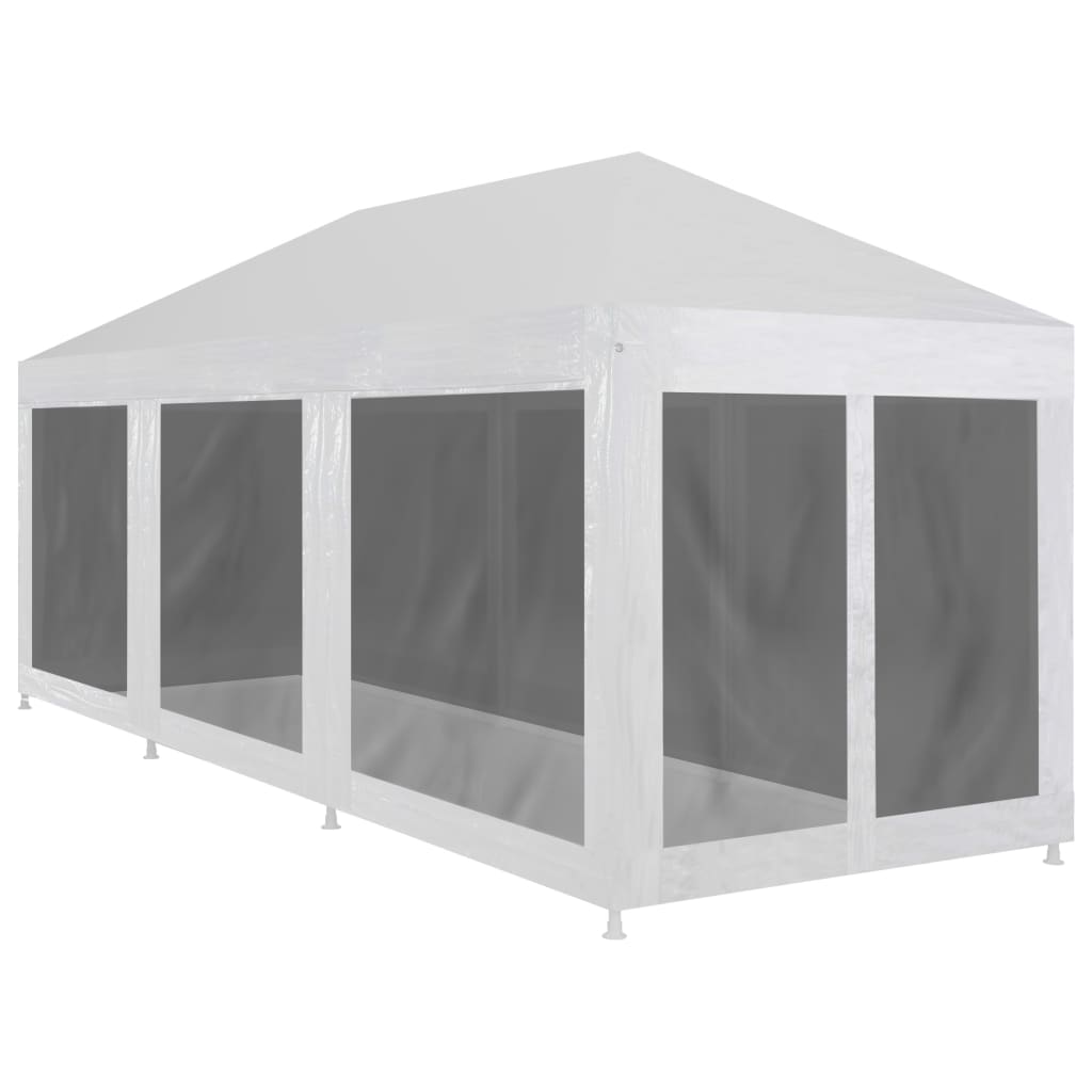 Party Tent with 8 Mesh Sidewalls 9x3 m - Design Hut