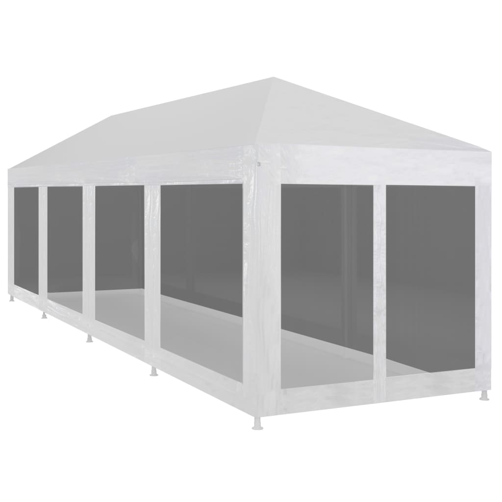 Party Tent with 10 Mesh Sidewalls 12x3 m - Millennium Furniture