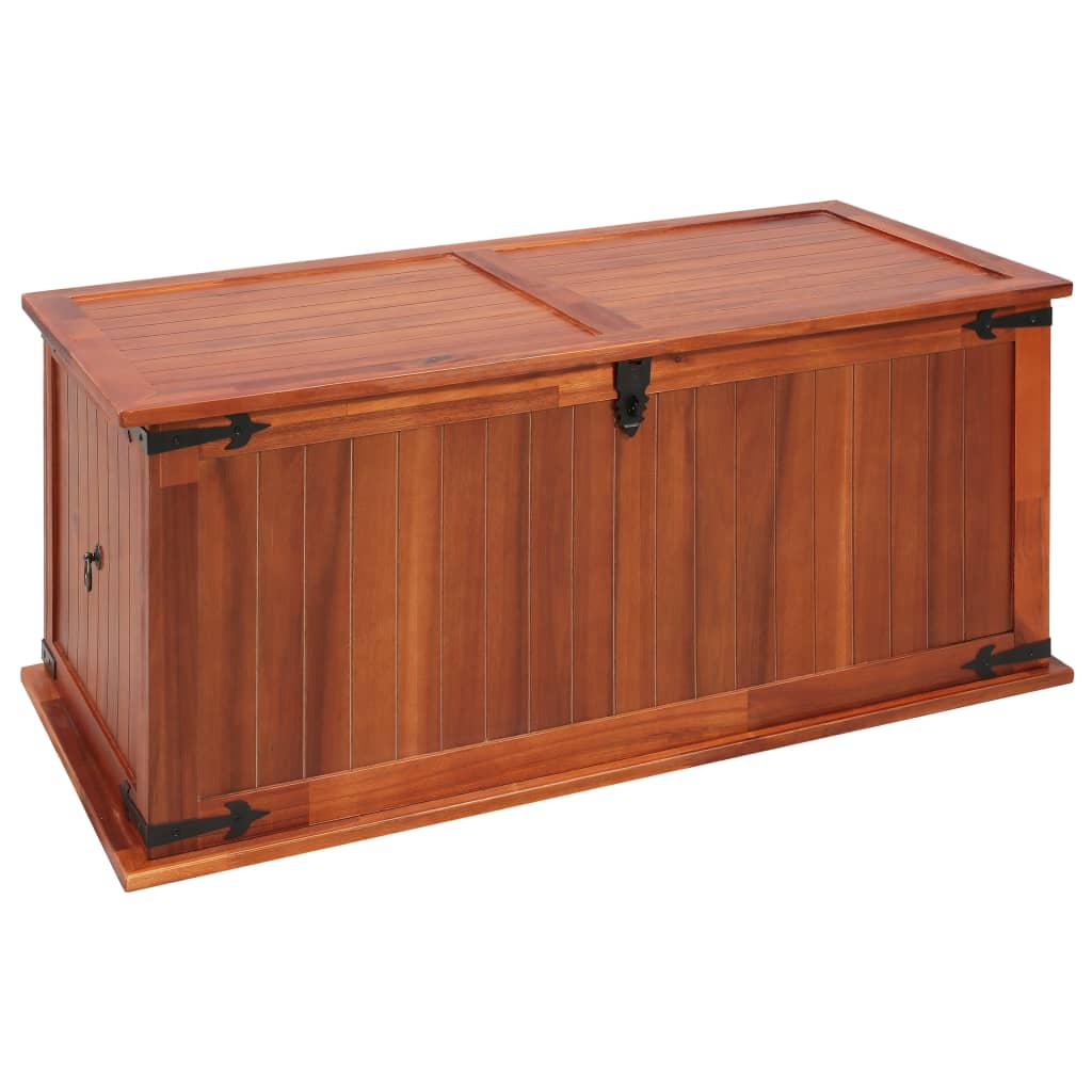 Storage Chest 79x34x32 cm Solid Acacia Wood - Decor Base