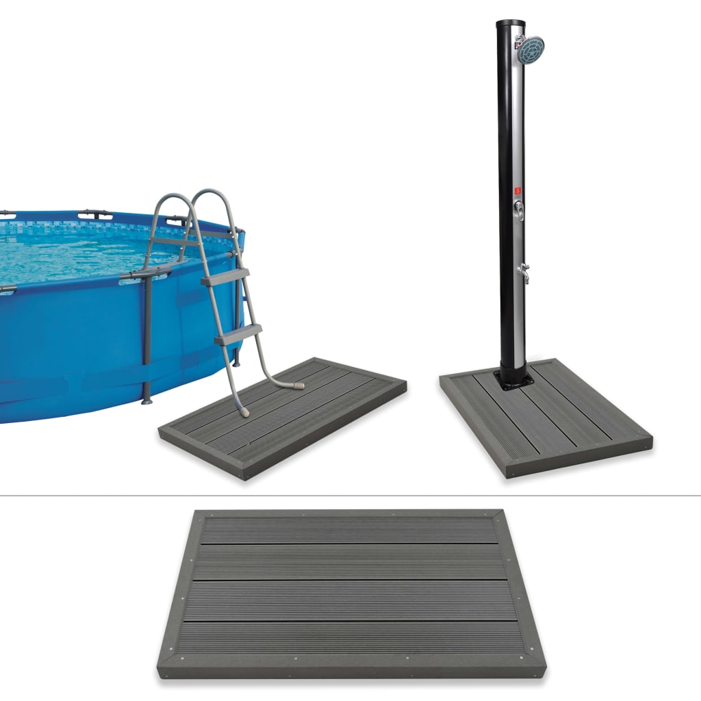 Floor Element for Solar Shower Pool Ladder WPC - Design Hut