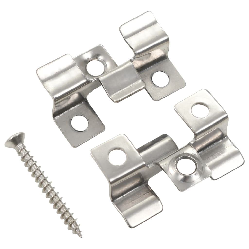 100 Pcs Decking Clips with 200 Screws Stainless Steel - Design Hut