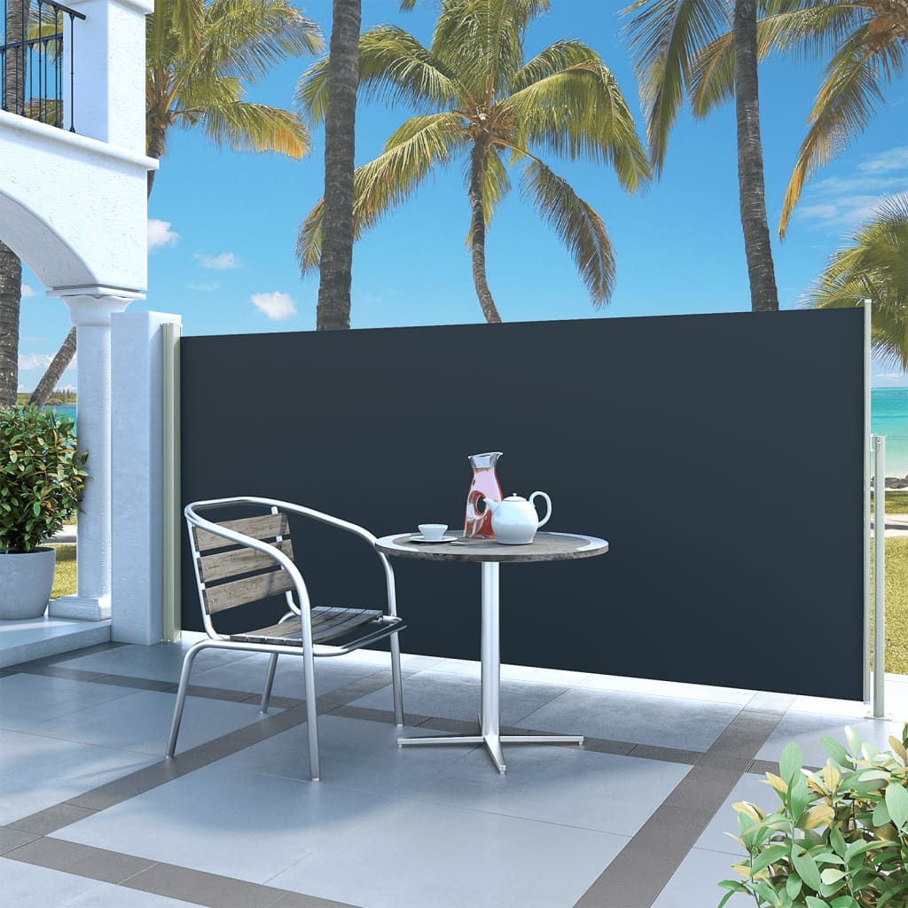 Retractable Side Awning 140 x 300 cm Black - Millennium Furniture
