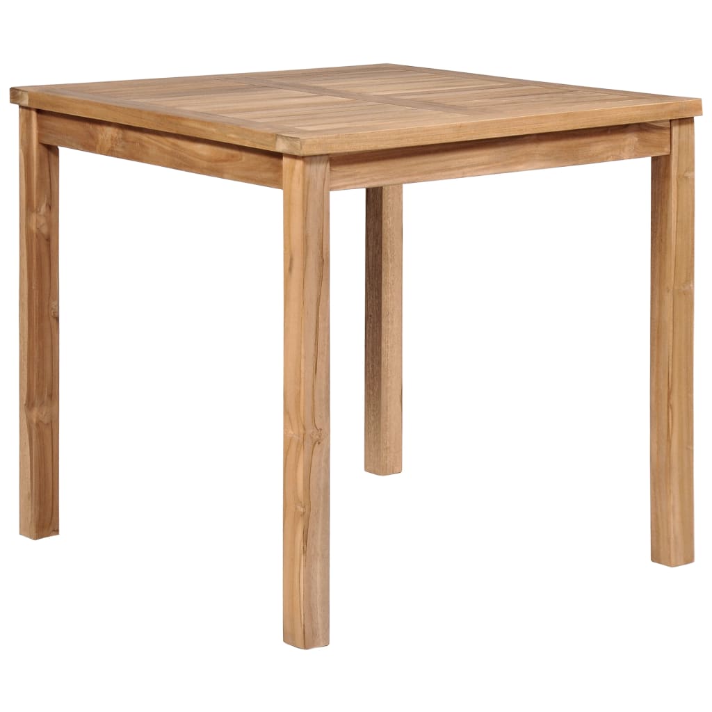 Garden Table 80x80x77 cm Solid Teak Wood - Millennium Furniture