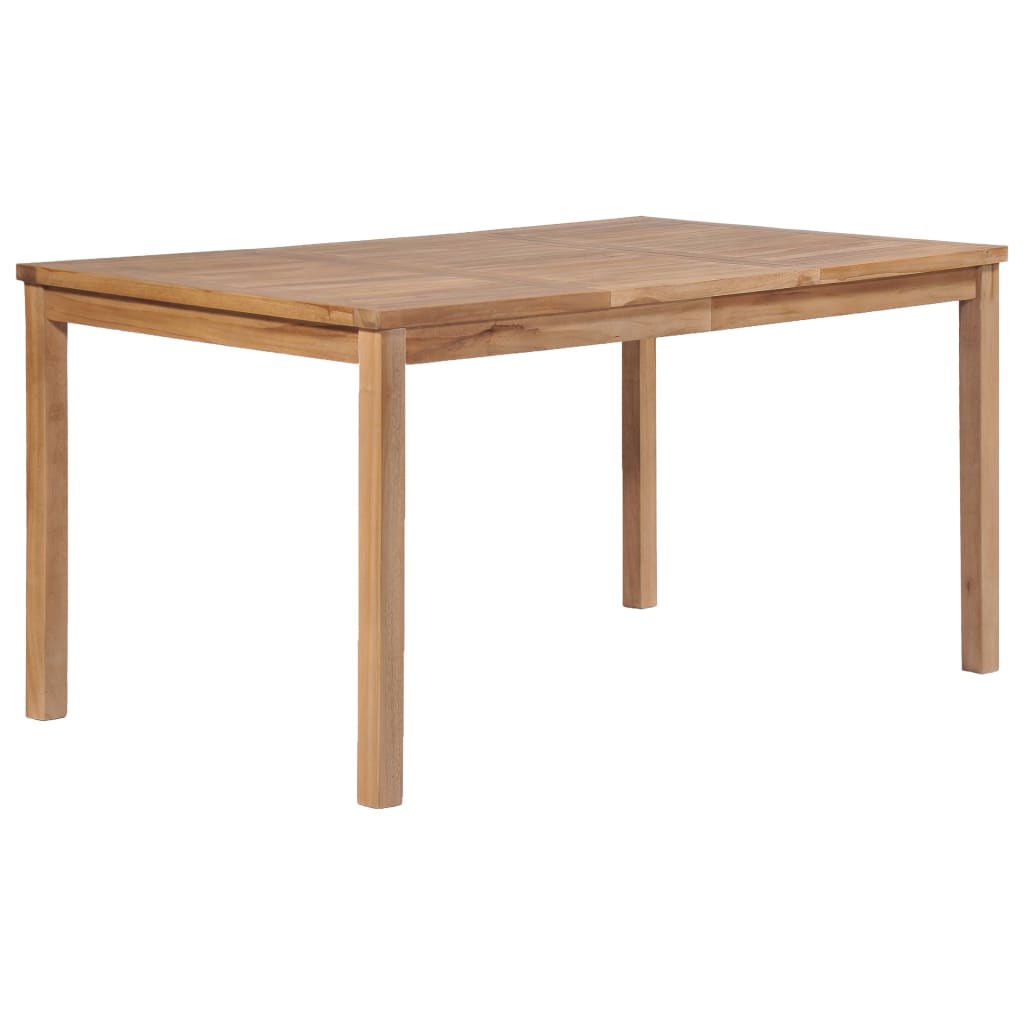 Garden Table 150x90x77 cm Solid Teak Wood - Casper Homes