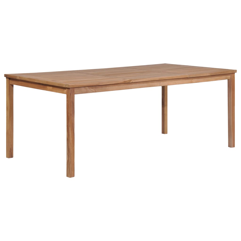 Garden Table 200x100x77 cm Solid Teak Wood - Merkel Designers