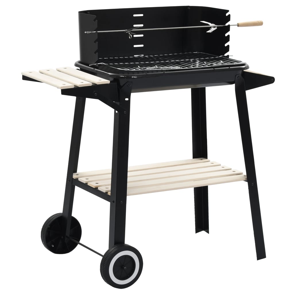 Charcoal BBQ Stand with Wheels - Design Hut