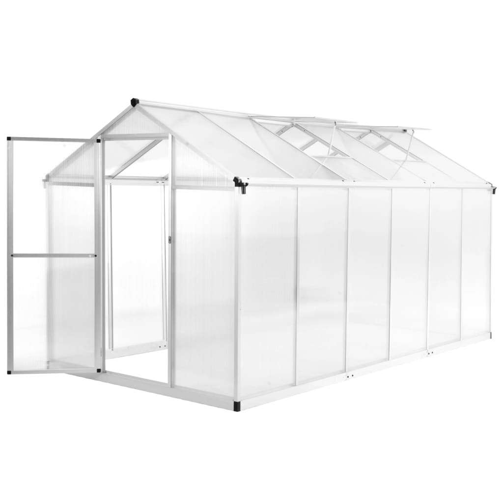 Greenhouse Aluminium 362x190x195 cm 13.41 m3 - Direct Imports