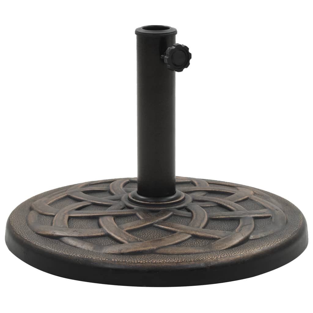 Parasol Base Round Polyresin 19 kg Bronze - Millennium Furniture