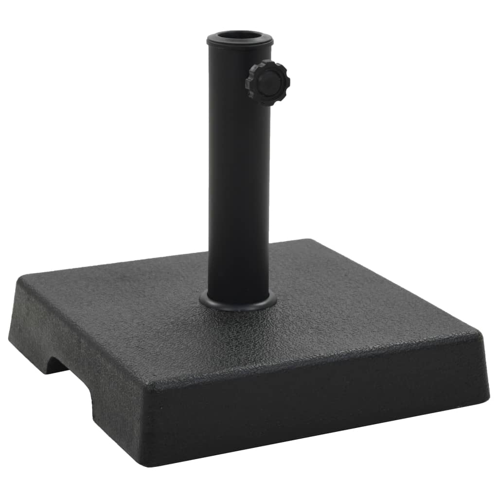 Parasol Base Square Polyresin 8 kg Black - Decor Base