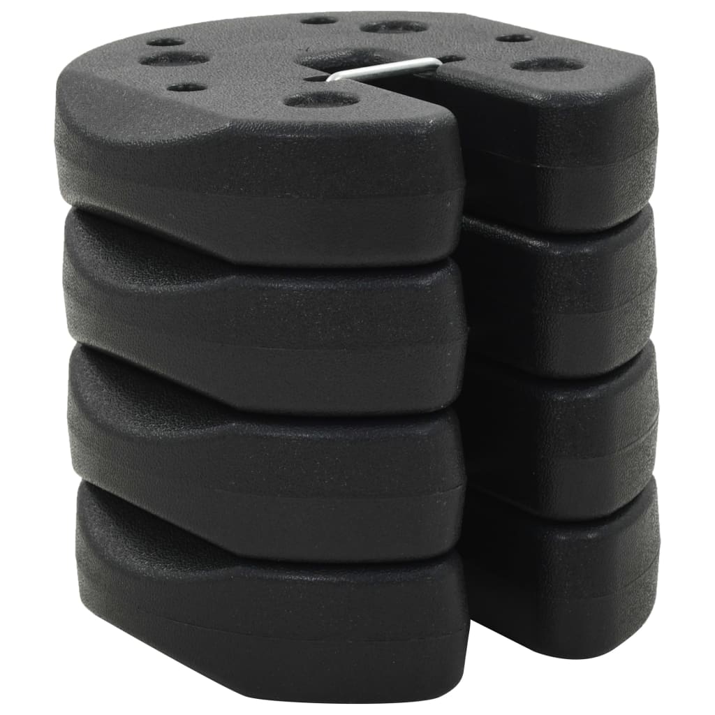 Gazebo Weight Plates 4 pcs Black 220x50 mm Concrete - Tyrell & Tyrell