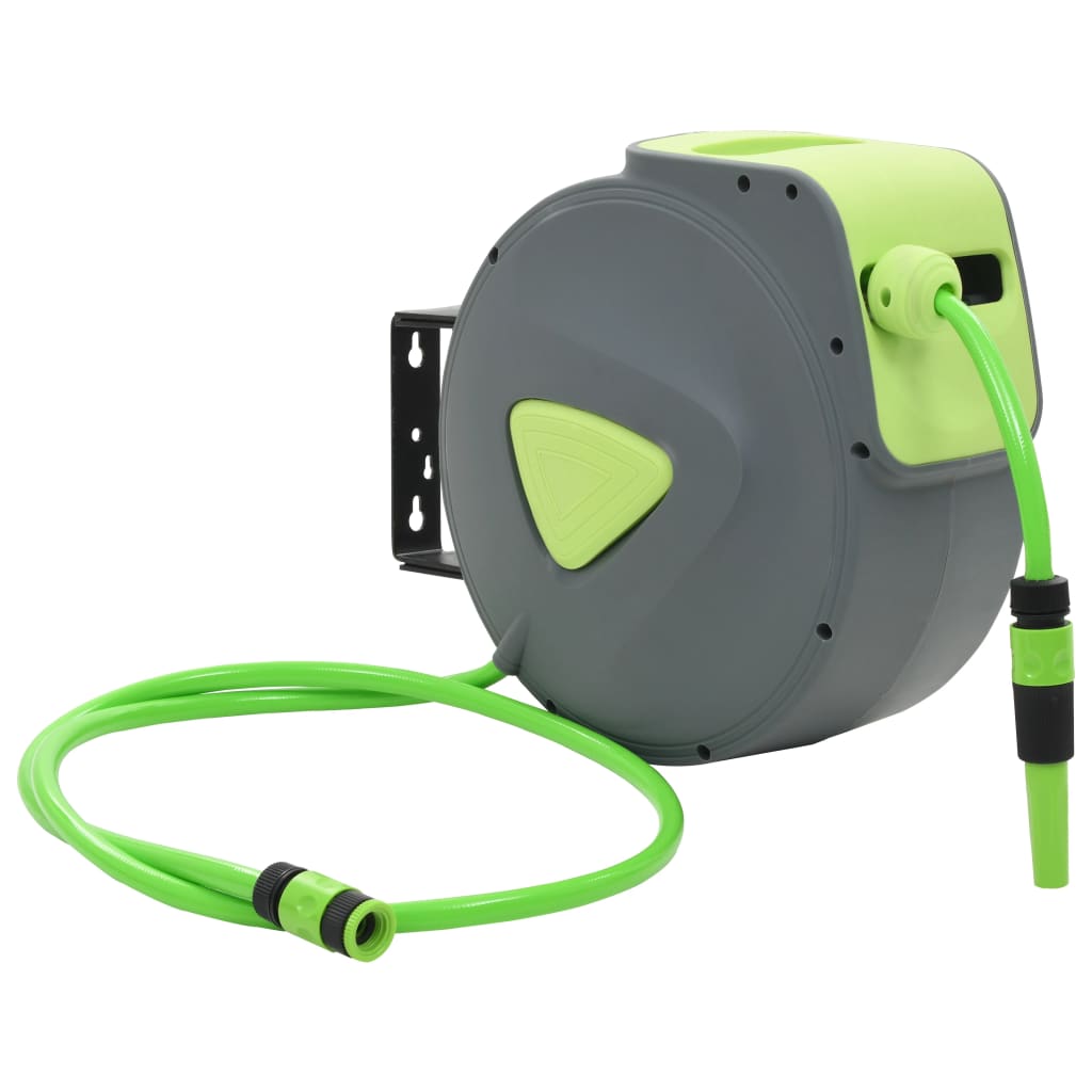 Automatic Retractable Water Hose Reel Wall Mounted 20+2 m - Style and Chic