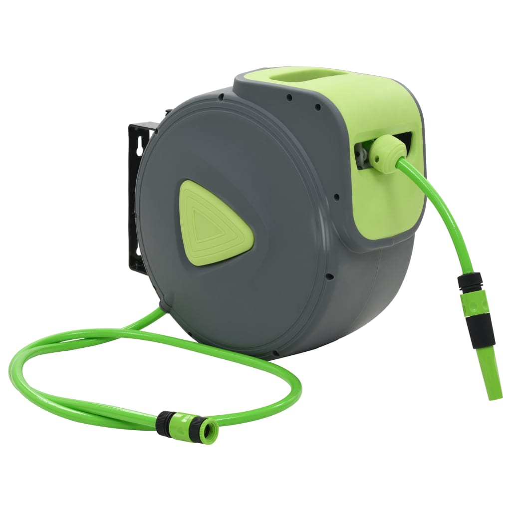 Automatic Retractable Water Hose Reel Wall Mounted 30+2 m - Unbeatable Bargains