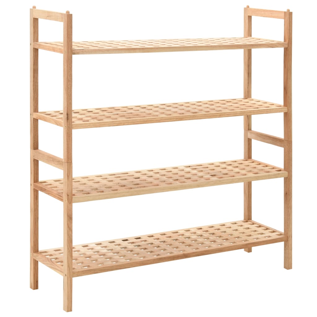 Shoe Rack Solid Walnut Wood 69x26x81 cm - Millennium Furniture